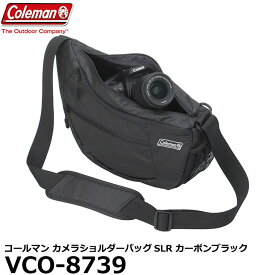 【送料無料】 エツミ VCO-8739 コールマン カメラショルダーバッグSLR カーボンブラック [Coleman カメラバッグ ミラーレス/小型一眼レフカメラにおすすめ]