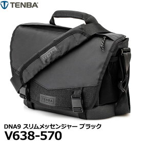 【送料無料】 TENBA V638-570 カメラバッグ DNA9 スリムメッセンジャー ブラック [小型一眼レフ用 iPad収納可 インナーバッグ付 テンバ 国内正規品]