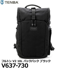 【送料無料】 TENBA V637-730 フルトン V2 10L バックパック ブラック [テンバカメラバッグ リュック 2気室 一眼カメラ FULTON V210L 国内正規品]