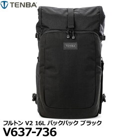 【送料無料】 TENBA V637-736 フルトン V2 16L バックパック ブラック [テンバカメラバッグ リュック 2気室 一眼カメラ FULTON V216L 国内正規品]