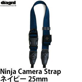 【メール便 送料無料】【即納】 ダイアグナル ニンジャストラップ25mm ネイビー [diagnl Ninja Camera Strap 忍者 たすき掛け ショルダーストラップ]