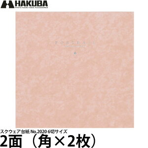 ハクバ M2020-6-2PK スクウェア台紙 No.2020 6切サイズ 2面(角×2枚)ピンク 【送料無料】