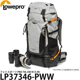 【送料無料】 ロープロ LP37436-PWW フォトスポーツ PRO 70L AW III (S-M) [70-200mmF2.8付き一眼レフカメラ＋交換レンズ2本収納可能/カメラバッグ/LP37341PWW/Lowepro]