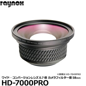 【送料無料】【即納】 レイノックス HD-7000PRO ワイド（広角）コンバージョンレンズ 0.7倍 [4K/HDV ビデオカメラ対応 raynox テレコン x0.7]