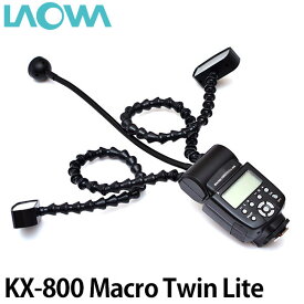 【送料無料】 LAOWA KX-800 MACRO TWIN LITE [GN58/クリップオンストロボ/LED補助光付/Venus Optics] ※欠品：ご注文より、約1ヶ月かかります（8/30現在）