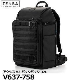 【送料無料】 TENBA V637-758 アクシスV2 バックパック 32L ブラック [カメラバッグ リュック レインカバー付 テンバ axisV2 国内正規品]