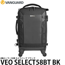 【送料無料】 バンガード VANGUARD VEO SELECT58T BK カメラバッグ ブラック [バックパック ローラーバッグ ヴィオセレクト ミラーレス一眼レフ 国内正規品]