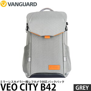�o���K�[�h VANGUARD VEO CITY B42 GY �o�b�N�p�b�N �O���[ �y���������z