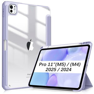 iPad Pro 11�C���`(M5/M4) �P�[�X 2025/2024 �����o�b�N�J�o�[ Apple Pencil ���[�\ Apple Pencil Pro���C�����X�[�d�Ή� �O�܃X�^���h �X���[�v�@�\ �y�� ���^ �����h�~ PU�������U�[ TP