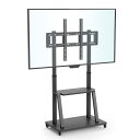 HO キャスター付き テレビ台 32～100インチ 大型テレビ 壁寄せスタンド ハイタイプ 耐荷重80kg 高さ調整 モニタースタ…