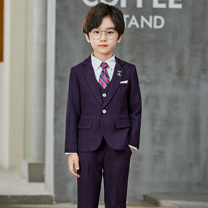 楽天市場】送料無料 子供服 フォーマル スーツ 男の子 5点セット 子供  