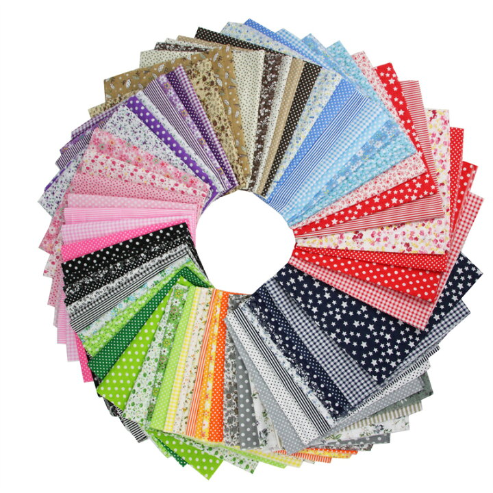楽天市場】送料無料 25x25cm 50x50cm 7枚セット 生地 布 パッチワーク 