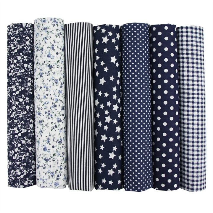 楽天市場】送料無料 25x25cm 50x50cm 7枚セット 生地 布 パッチワーク 