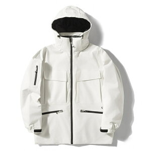 送料無料 スノーボードウェア ジャケット 単品 スキーウェア スノボウェア アウター レディース メンズ フード付き 前開きジャケット 無地 楽天海外通販