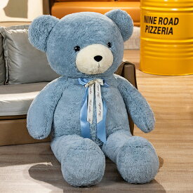 送料無料 熊 ぬいぐるみ 大きい ぬいぐるみ クマ 蝶ネクタイ 特大 巨大 大 プレゼント 贈り物 ギフト お祝い 誕生日プレゼント 子供部屋 抱き枕 インテリア 100cm 120cm 140cm 160cm ブルー ベージュ ピンク 楽天海外通販
