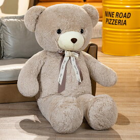 送料無料 熊 ぬいぐるみ 大きい ぬいぐるみ クマ 蝶ネクタイ 特大 巨大 大 プレゼント 贈り物 ギフト お祝い 誕生日プレゼント 子供部屋 抱き枕 インテリア 100cm 120cm 140cm 160cm ブルー ベージュ ピンク 楽天海外通販