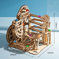 送料無料 3D 立体パズル 3D木製パズル ビー玉転がし 3D木製パズル スロープトイ 組み立てキット 知育玩具…