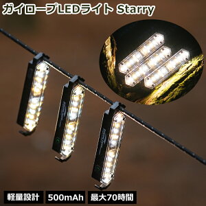 Soomloom �K�C���[�vLED���C�g Starry �[�d�� �K�C���[�v�����^�� ��炬�@�\ ���C�g �Ɩ� �L�����v ���̓_�����[�h ���邳���߉\ 500mAh �L�����v���C�g LED���C�g �L�����v�p�i �A�E�g�h�A �y