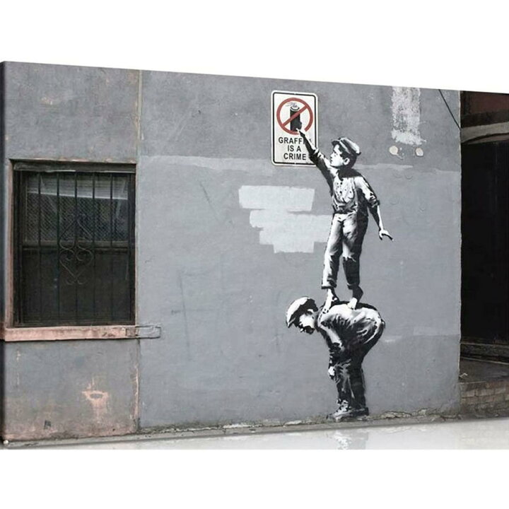 楽天市場】バンクシーグラフィティ・クライム3DフィギュアBanksy