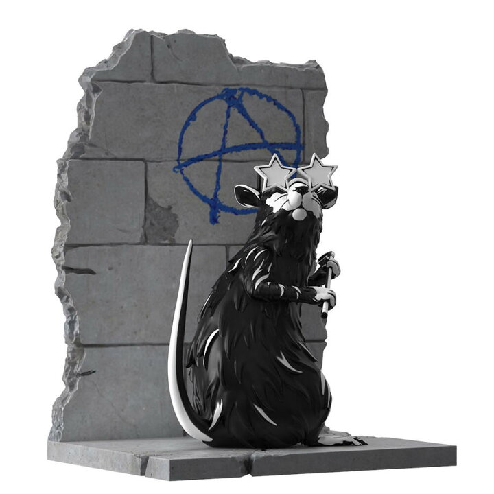 楽天市場】バンクシーアナーキーラット3DフィギュアBanksy