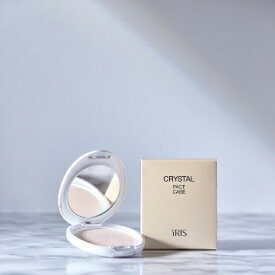 iRIS アイリスクリスタルパクト（固形おしろい）★ケース別売り★メイクしたくない方 / 簡単にメイクを済ませたい方に！【送料無料】【アイリス】【iRIS】【オーガニック】【固形おしろい】