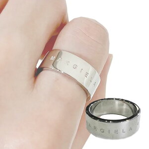 HE&SHEyzMM6 MAISON MARGIELA ]}WF MINIMAL ENGRAVING LOGO RING ~j}GO[rOSO w jp Y fB[X NX}X o^Cf[ zCgf[ S