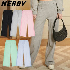 NERDY ノルディ HE&SHE [送料無料] 2022SS W'S NY SWEAT PANTS レディースNYスウェットパンツ 女性 女子 ストリート カジュアル トレーニング ストレートパンツ 少女時代 テヨンモデル 全5カラー