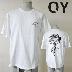 HE&SHE OY 【オーワイ】 [送料無料] BONE FLOWER LOGO T ボーンフラワーロゴ半袖Tシャツ カットソー ビックシルエット オーバーサイズ オーバーフィット ユニセックス ストリート カジュアル 夏