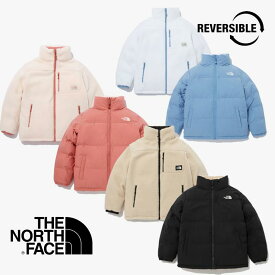 HE&SHE [送料無料]【ノースフェイス正規品】THE NORTH FACE 韓国 K'S BLOOM ON BALL JACKET NJ3NN50 リバーシブルジャケット キッズ 子供服 子供アウター 子供ダウンジャケット 防寒ジャケットジップアップ スタンドカラー フリーズジャケット ショート丈 2wayジャケット