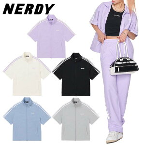 NERDY mfB HE&SHE [] 2023SS NY SHORT SLEEVE WIND BREAKER GCEBhu[J[ jZbNX Y fB[X Xg[g JWA g[jO JbvbN yAbN