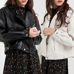 HE&SHE [��������] MINSMER [IJ-07] LOOSE PROFILE GOAT LEATHER JACKET ���[�Y�v���t�B�[���S�[�g���U�[�W���P�b�g ���f�B�[�X ���� ���q �X�g���[�g �J�W���A�� �A�E�^�[ ��l�C ���U�[�W���P�b�g �؍��u��