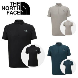 HE&SHE [送料無料] ノースフェイス THE NORTH FACE KOREA マイナステク半袖ジップTシャツ MINUS TECH S/S ZIP TEE ユニセックス メンズ レディース 男女兼用 ストリート カジュアル スポーティ ゴルフ 通風 機能性 ストレッチ 伸縮 NT7KP20