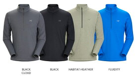 HE&SHE [送料無料] ARC'TERYX アークテリクス Motus AR Zip Neck LS モントゥスオールラウンドジップネック長袖Tシャツ メンズ 男性 男子 裏起毛 プルオーバー Tシャツ カットソー アクティビティ 運動 山登り 汎用 保温 伸縮性 吸湿 ATMFMX4884