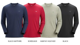 HE&SHE [送料無料] ARC'TERYX アークテリクス Motus AR Crew LS モントゥスオールラウンドクルーネック長袖Tシャツ メンズ 男性 男子 裏起毛 プルオーバー Tシャツ カットソー アクティビティ 運動 山登り 汎用 保温 伸縮性 吸湿 ATMFMX5051