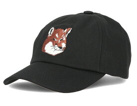 HE&SHE [送料無料] MAISON KITSUNE ラージフォックスヘッド刺繍ボールキャップ LARGE FOX HEAD EMBROIDERY BALL CAP 帽子 ボールキャップ カジュアル クラシック ユニセックス 男女兼用 メンズ レディース HU06118WW0007 P199