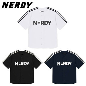 NERDY mfB HE&SHE [] 2023SS BASE BALL TRACK JERSEY x[X{[gbNW[W jZbNX Y fB[X Xg[g JWA g[jO JbvbN yAbN 
