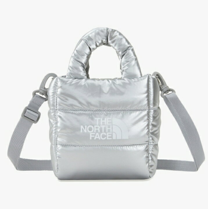 ノースフェイスプラムピー トートバッグシルバー - その他