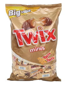 トゥイックス Twix HE&SHE 送料無料 Twix Minis 1400g トゥイックスミニ お菓子 大容量 クッキー キャラメル チョコバー キャンディバー