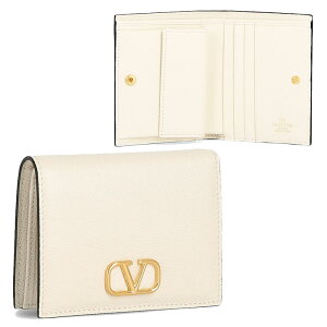 HE&SHE [��������] VALENTINO���o�����`�m V���S�R���p�N�g2�܂���z V LOGO COMPACT BIFOLD WALLET �����Y ���f�B�[�X ���j�Z�b�N�X ���z ���U�[���z �J�[�h���� �X���[�� 3W2P0R39 SNP I16 �܂肽���ݍ��z�@