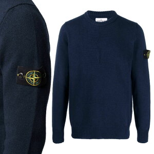 �X�g�[���A�C�����h �y���K�i�z STONE ISLAND 21AW ���b�y���N���[�l�b�N�E�[���j�b�g WAPPEN CREW-NECK WOOL KNIT ���j�Z�b�N�X �����Y ���f�B�[�X �X�g���[�g �J�W���A�� HE&SHE [��������] 7515503A7 V0020