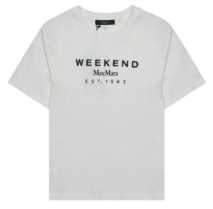 MAX MARA �}�b�N�X�}�[�� 25SS �E�[�}���E�C�[�N�G���h����T�V���c W'S WEEKEND MAX MARA S/S T-SHIRT ���f�B�[�X���� ���q �n�C�N�H���e�B�[ ���f�B�[�X�t�@�b�V���� HE&SHE [��������] CABINA 002 113697