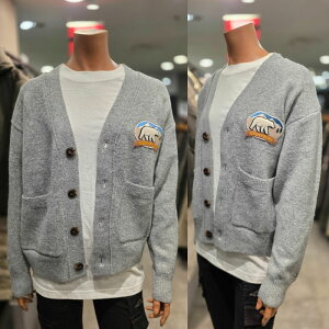 �W�[�v JEEP �E�[�}���x�A���b�y�����[�Y�t�B�b�g�J�[�f�B�K�� W'S BEAR WAPPEN LOOSE-FIT CARDIGAN ���f�B�[�X ���� ���q �J�W���A�� �I�[�o�[�T�C�Y �j�b�g�J�[�f�B�K�� HE&SHE [��������] JP4KTF501