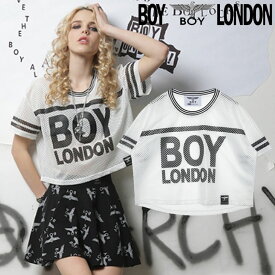 HE&SHE [送料無料] 【ボーイロンドン】 BOYLONDON KOREA ビックシルエット オーバーサイズ オーバーフィット レディース ストリート ファンキー クロップ メッシュ 半袖Tシャツ B52TS16F80