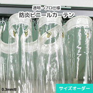 ビニールカーテン 透明ビニール オーダー【FL03】0.3mm 薄手 [幅100〜175cm][丈251〜300cm] アキレス フ…