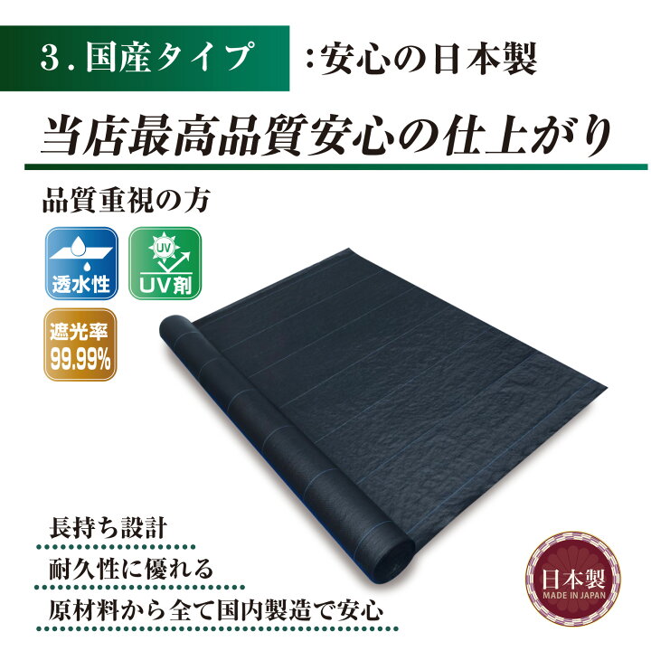 楽天市場】【セット】防草シート1m×50m 2本＋防草シートピン＋ 