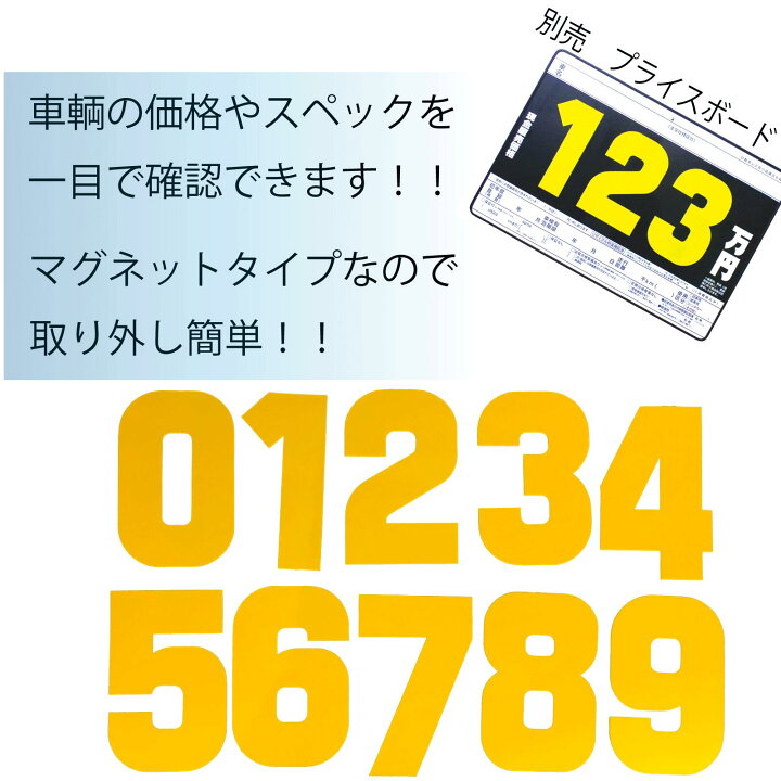 楽天市場】【10枚以上で送料無料】P1プライス数字 マグネット数字 