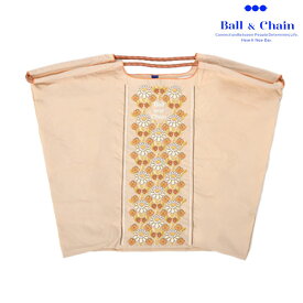 【送料無料】【即納】 Ball＆Chain ボールアンドチェーン 正規品 FLOWER LINE Lサイズ バッグ エコバッグ トートバッグ 刺繍 ギフト Ball and Chain ball&chain hideaki mihara 301146
