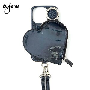 �y���[�z�yiPhone�Ή��z �G�W���[ ajew glow heart pocket case iPhone16 iPhone15 iPhone14 iPhone13 pro �P�[�X �J�o�[ �X�g���b�v�t�� �R �n�[�g �M�t�g aj02-066