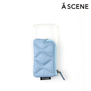 y[zyiPhoneΉz G[V[ A SCENE Quilt clear case LgNAP[X iPhone16 iPhone15 14 pro K  Mtg ajew GW[ as02-041