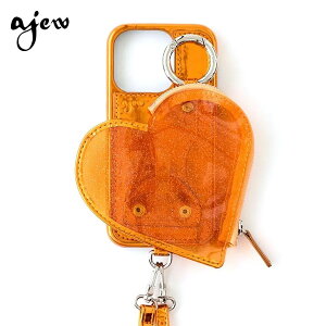 �y���[�z�yiPhone�Ή��z �G�W���[ ajew PVC heart planet pocket case �n�[�g �|�P�b�g iPhone17 16 15 14 pro �P�[�X �J�o�[ �X�g���b�v�t�� �R aj04-016 aj02-061 aj02-072
